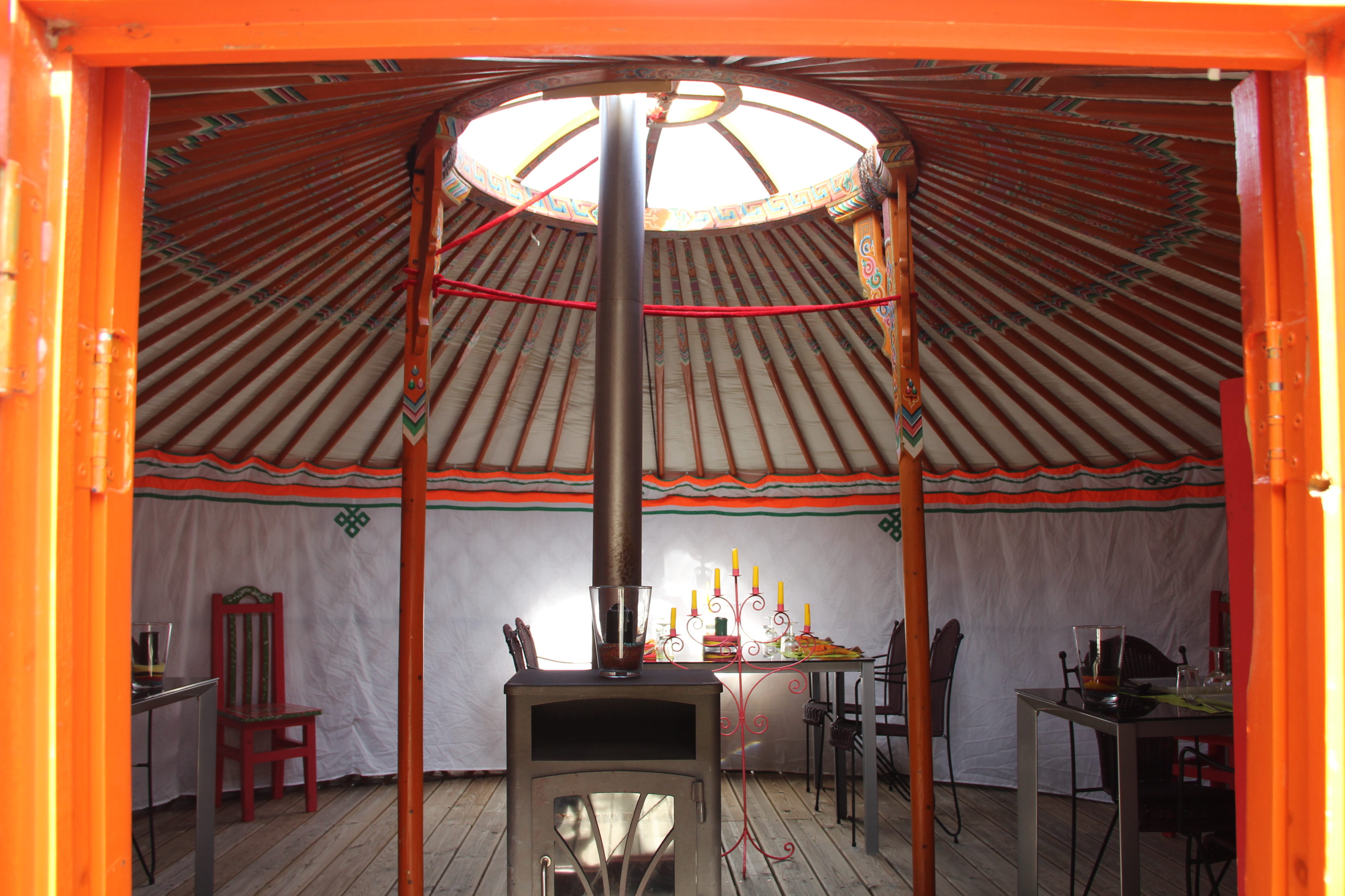 la yourte Mongole pour l'hiver
